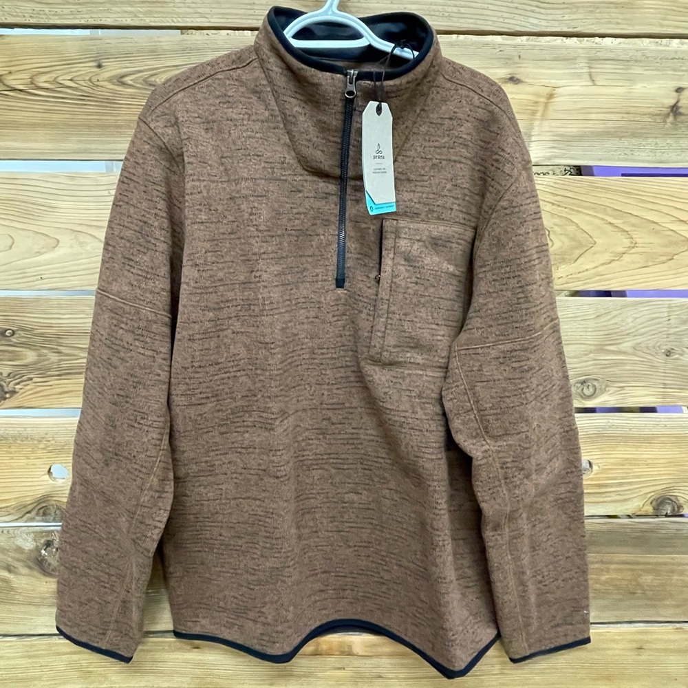 Mens Prana Quarter Zip Jacket